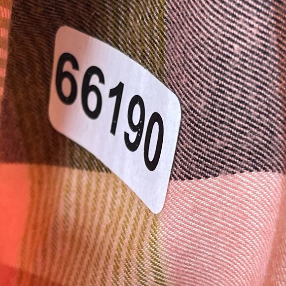 MADEWELL Shirt Women S Flannel Classic Ex-Boyfriend Seconda Plaid Button Up Pink - Picture 14 of 14